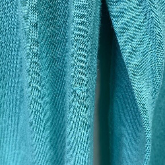 Carol Vee Solid Blue Long Sleeve Top Shirt Size Medium M Womens - Picture 4 of 5